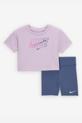 Nike Baby-Set - Diffused Blue + Doll 24m