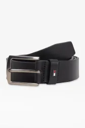 Tommy Jeans Denton Ledergürtel - Black 85 Herren