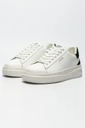 Guess Elbina Plateau Sneaker - White + Black EU37 Damen