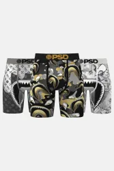 PSD Underwear Warface Recon Dreierpack Boxershorts - Black + White + Grey L Herren