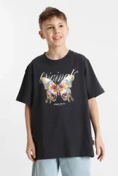 Jack & Jones Junior JORAIRBRUSH T-Shirt - Phantom 140 Kids