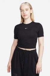 Nike Sportswear Essential Crop T-Shirt - Black XS Damen