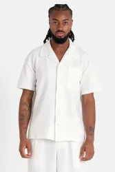Sixth June Hemd aus Seersucker - White M Herren
