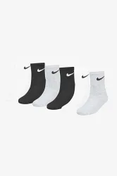 Nike Sechserpack Kids Socken - White + Grey + Black EU27-35