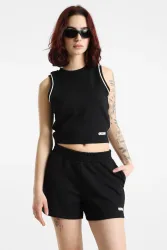 Guess Crop Tanktop - Jet Black S Damen