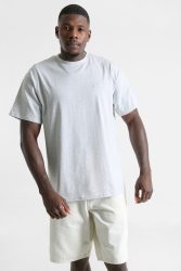 Carhartt WIP Script Embroidery T-Shirt - Ash Heather L Herren