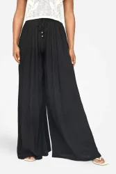Only Chiara Hose aus Seersucker - Black S Damen