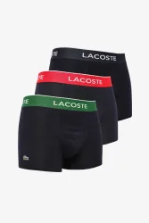 Lacoste Dreierpack Boxershorts - Dunkel Navy + Rot + Grün M Herren