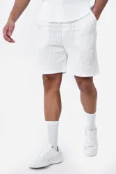 Project X Paris Shorts mit Strukturstoff - White L Herren