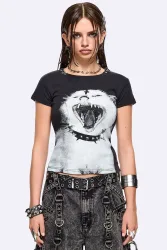 Minga London Nine Lives in Hell T-Shirt - Black M Damen