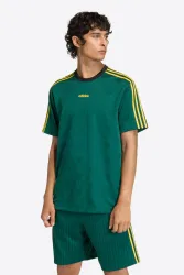 Adidas Originals Jacquard Jersey T-Shirt - Collegiate Green S Herren