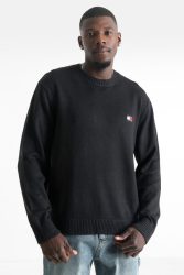 Tommy Jeans Badge Strickpullover - Black S Herren
