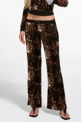 Juicy Couture Samt Flare-Hose - Leo XXS Damen