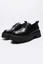 Buffalo Aspen Plateau Schnürschuhe - Black EU42 Herren
