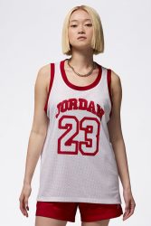 Jordan Oversize Meshtop - White M Damen