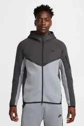 Nike Sportswear Tech Fleece Kapuzensweatjacke - Anthracite + Cool Grey S Herren