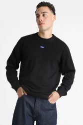 Hugo Blue San Cosmo-C Feinstrickpullover - Black XL Herren