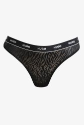 Hugo Red Mesh String - Black M Damen