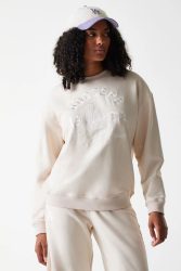 New Era Oversize Sweatshirt - Light Beige S Damen