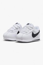 Nike Cortez Easyon Baby Sneaker - White + Black EU22