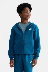 Nike Sportswear Club Fleece Kapuzensweatjacke - Petrol XL Kids