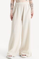 Pieces PCAGNES Stoffhose - Natural M Damen