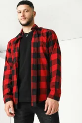 Jack & Jones - Hemd, langarm, für Herren, Rot, Größe M