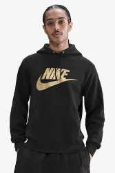Nike Kapuzensweatshirt - Black + Metallic Gold S Herren