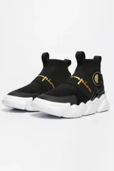 Champion Meloso Rally Pro Sneaker - Schwarz + Goldfarbe EU36.5 Kids