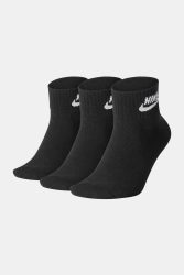 Nike Dreierpack Socken - Schwarz + Weiss EU34-38