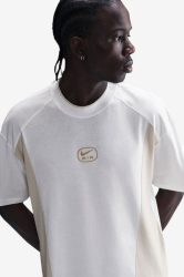 Nike Air Oversize T-Shirt - White + Light Orewood Brown L Herren