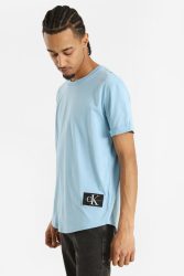 Calvin Klein Jeans T-Shirt - Dusk Blue XS Herren