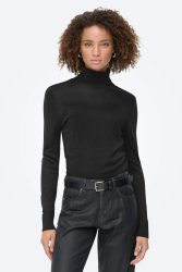 Only ONLVIENNA Feinstrickpullover - Schwarz M Damen