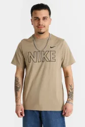 Nike T-Shirt - Beige M Herren