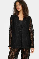 Only ONLEMIA-KARO Spitzenblazer - Black M Damen