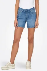 Only Gianna Jeansshort - Medium Blue Denim L Damen