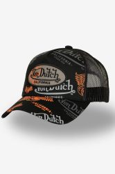 Von Dutch Trucker Cap / Snapback - Black + Grey + Orange Einheitsgroesse Herren