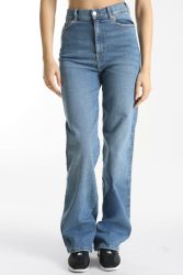 Dr. Denim Moxy Straight Fit Jeans L34 - Cape Sky Worn Hem M/34 Damen