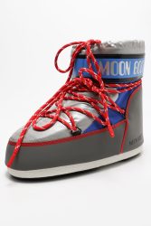 Moon Boot Icon Space Racing Schneestiefelette - Silver + Blue + Red EU36-38 Damen