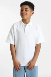 Calvin Klein Jeans Ottoman strukturiertes Poloshirt - Bright White 14 Kids