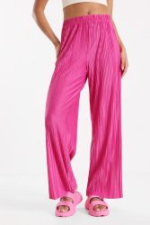 Only Plissee Wide Leg Hose - Raspberry Rose XS Damen