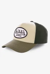 Von Dutch Snapback Cap - Olive + Beige Einheitsgroesse Herren