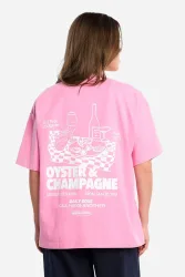 Another Cotton Oversize T-Shirt - Washed Pink M Damen