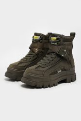 Buffalo Aspha Com1 Plateau Winterstiefelette - Dunkel Olive EU37 Damen