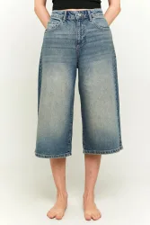 Tally Weijl Jeans Bermudashorts - Blue Washed 32 Damen