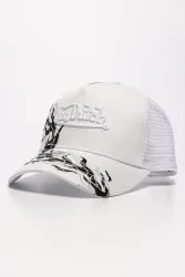 Von Dutch Tribeca Trucker Cap / Snapback - Offwhite + White Einheitsgroesse Herren