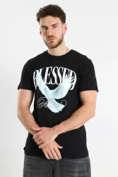 Mister Tee Blessed Forever T-Shirt - Black M Herren
