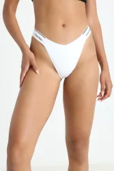 Calvin Klein Swimwear Meta Legacy Bikini-Unterteil - Classic White S Damen