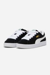Puma Suede XL Kids Sneaker - Black + White EU34