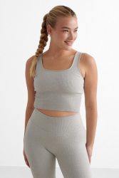 Aimn Seamless Sport-Bralette - Grey Melange XS Damen